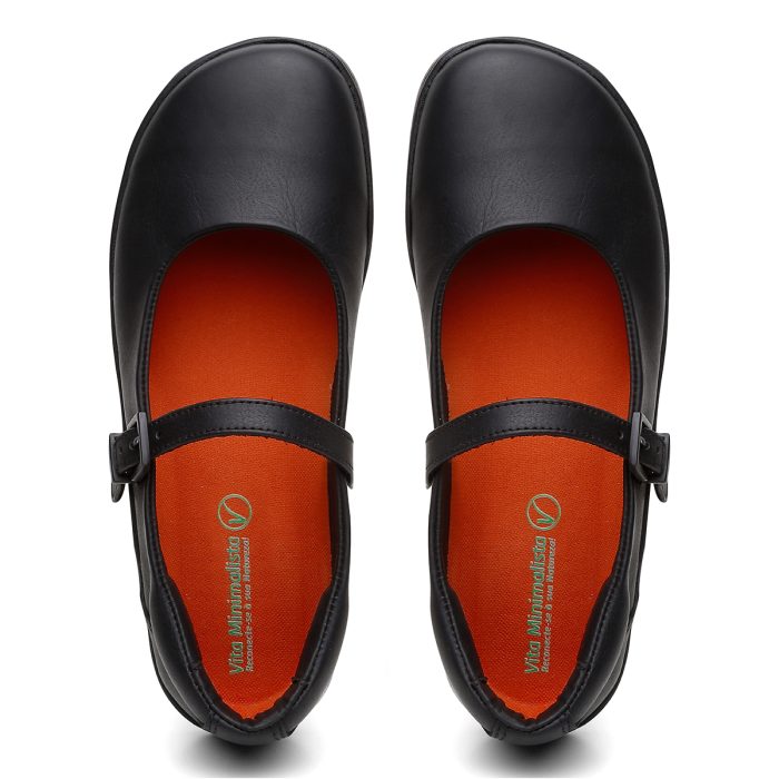 Sapatilha Barefoot Boto-Cor-de-Rosa - Preta - Imagem 2